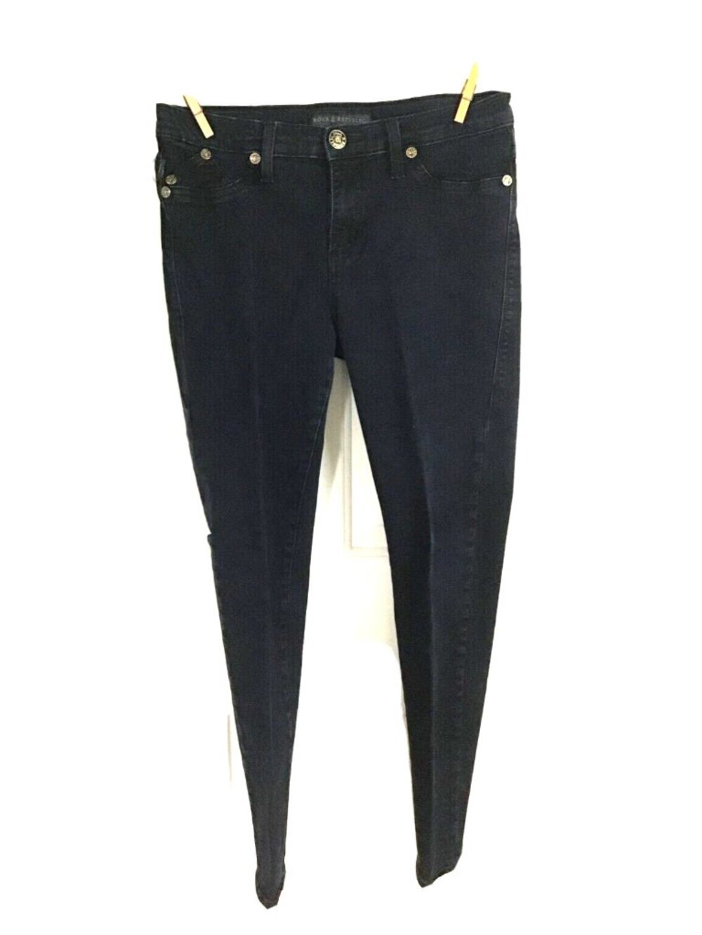 Rock and Republic Kashmiere Womens 12 Short Black Skinny Jeans